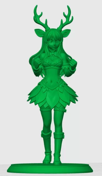 Modelo de chica Ciervo kemonomimi - Model preview 2