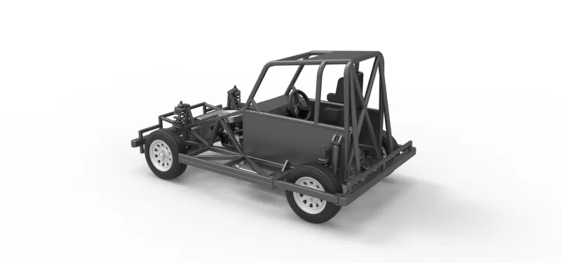 New Zealand Ministock car Base Version 2 Scale 1:25 - Model preview 12