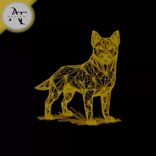 Dog - Geometric - 2D Wall Art Decor