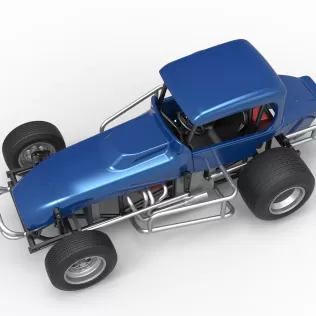 Vintage Sprint car Version 2 Scale 1:25 - Model thumbnail 4