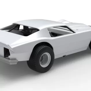 Vintage Dirt late model Race car Version 3 Scale 1:25 - Model thumbnail 18