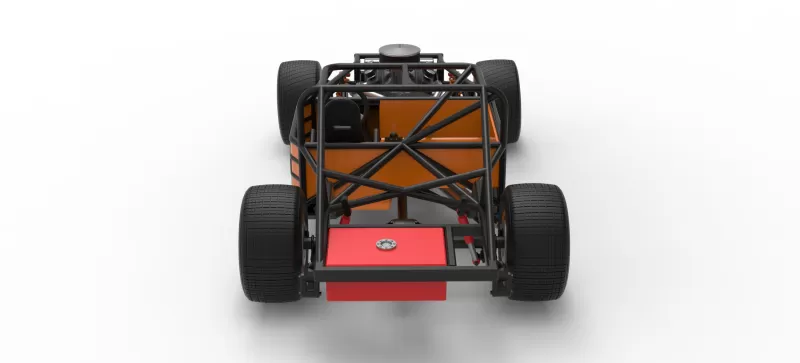 Vintage Dirt late model Race car Base Version 3 Scale 1:25 - Model preview 16