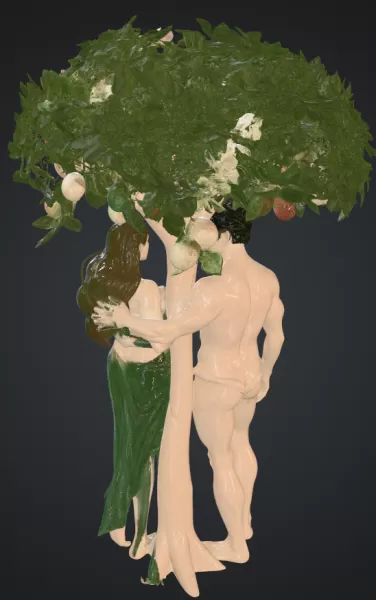 Adam und eva unter einem baum - Model preview 3