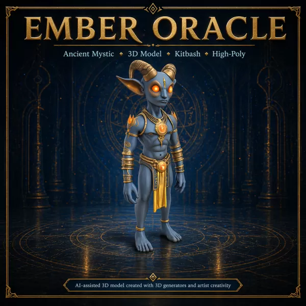 Mythic Horned Guardians – Fantasy Character Collection Kitbash - Model preview 2