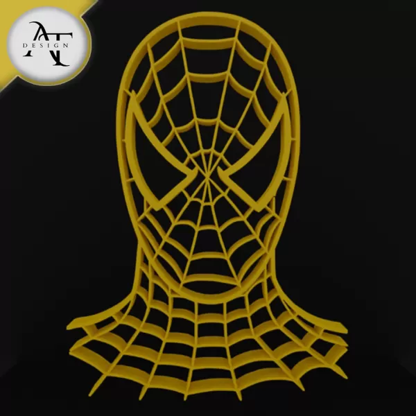 Spiderman - Marvel - Silhouette - 2D Wall Art Decor - Model preview 1