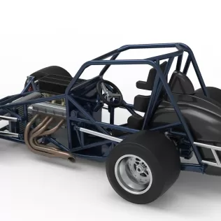 Sprint car Base Version 2 Scale 1:25 - Model thumbnail 12