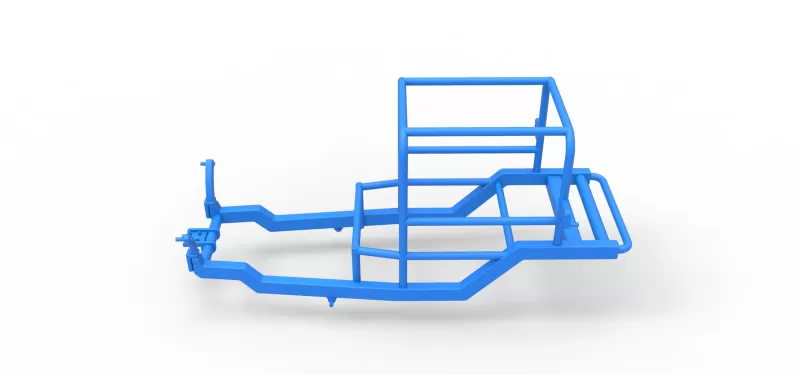 Frame of Vintage Supermodified stock car V2 Scale 1:25 - Model preview 8