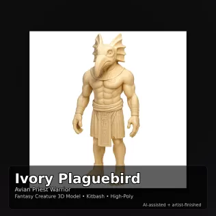 Fantasy Creature Kitbash Collection (High-Poly Character Pack) - Model thumbnail 14