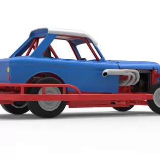 New Zealand Vintage Stock car while turning Scale 1:25 - Model thumbnail 21