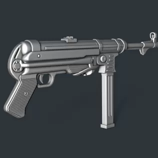 MP40 Submachine Gun RoZ - Model thumbnail 2