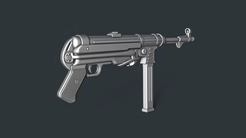 MP40 Submachine Gun RoZ - Model preview 2