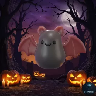 Chibi Bat 3D Printed Mold STL