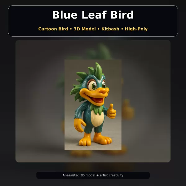 Fantasy Character Pack – Cute High-Poly Kitbash Creatures - Model preview 12