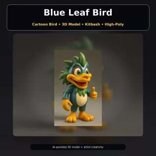 Fantasy Character Pack – Cute High-Poly Kitbash Creatures - Model thumbnail 12