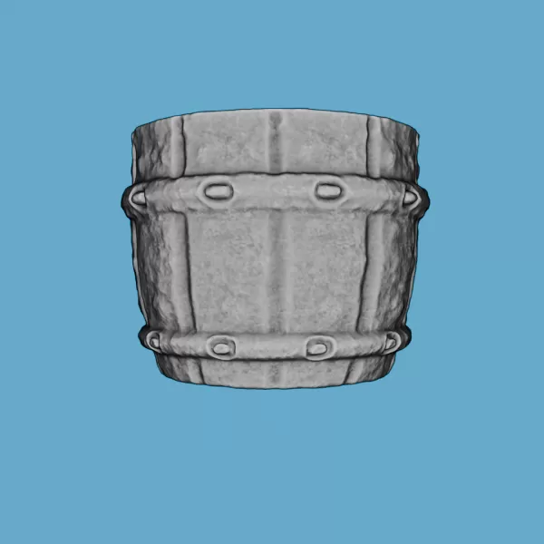 Weathered Clay Pot - Model preview 5