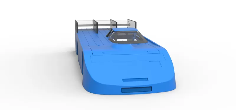 Shell of Vintage Asphalt Outlaw Super late model Scale 1:25 - Model preview 18