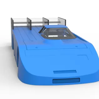 Shell of Vintage Asphalt Outlaw Super late model Scale 1:25 - Model thumbnail 18