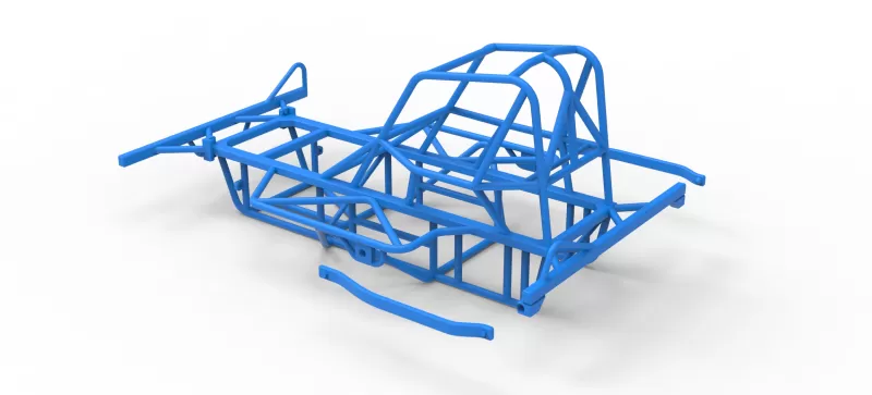 Frame of BriSCA Micro Formula 2 Stock Car Scale 1:16 - Model preview 20