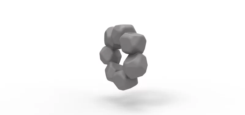 Stone cock ring - Model preview 6