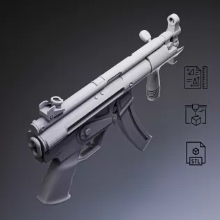 MP5K Compact SMG #RoZ - Model thumbnail 6