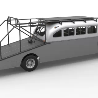 Vintage Transporter truck for Race car Version 8 Scale 1:25 - Model thumbnail 24