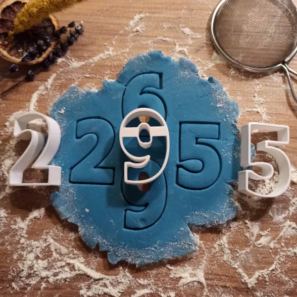 Numbers Cookie Cutter Set, Clay-Fondant Cutters, Birthday Cookie - Model preview 4