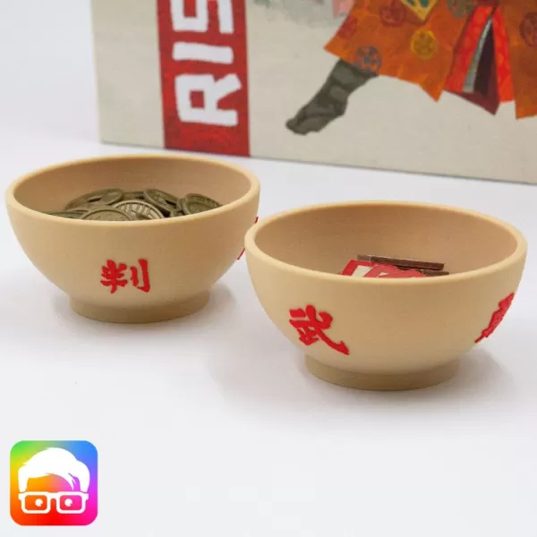 Rising Sun Coin & Ronin bowl set by @ammedia3d (RSN002) - Model preview 1