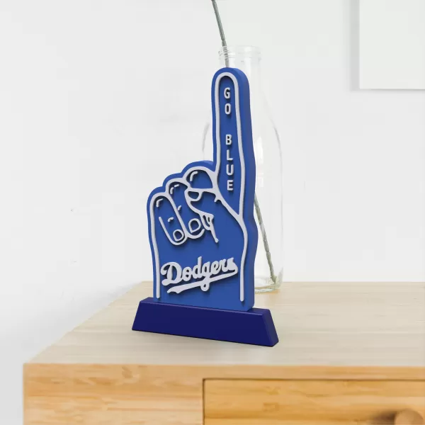 Los Angeles Dodgers Foam Finger Display, Go Blue Sports Fan - Model preview 5