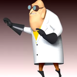 Dr. Nefario - Despicable Me - Model thumbnail 4
