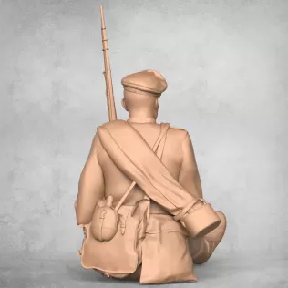 Resting Military Soldier - Model thumbnail 4