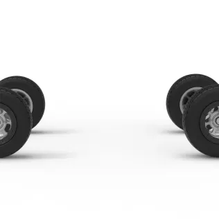 Wheel Set of Mod Lite Race car Version 2 Scale 1:25 - Model thumbnail 3