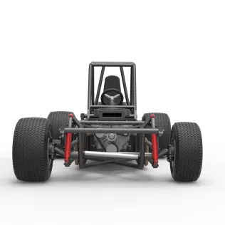 Vintage Dirt Modified stock car Base Version 4 Scale 1:25 - Model thumbnail 7