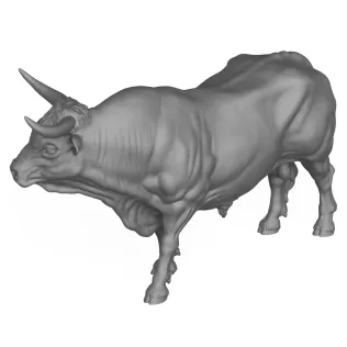 3D Printable Big Bull - Model thumbnail 6
