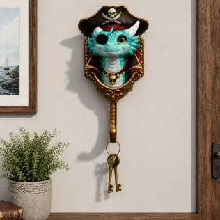 Pirate Dragon Key Holder STL File for 3D Print