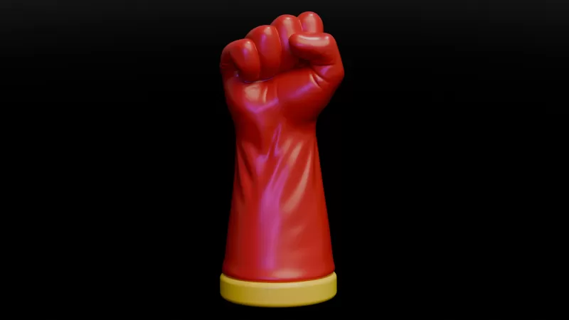 Saitama Fist - One Punch Man - Model preview 12