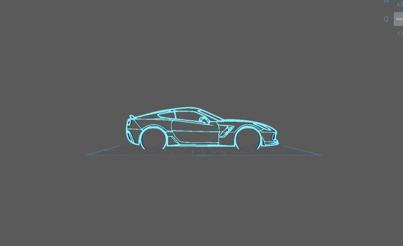 Chevrolet - Corvette C7 Z06 Wall Art - Model preview 2