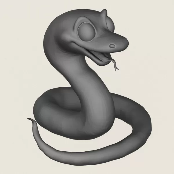 Snake Toy Print Ready 3D Model - Model preview 4