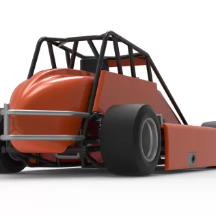 Experimental Pavement Silver Crown Car Scale 1:25 - Model thumbnail 19