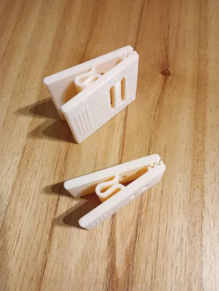 chip bag clip (two sizes) no supports print in place - Model preview 1