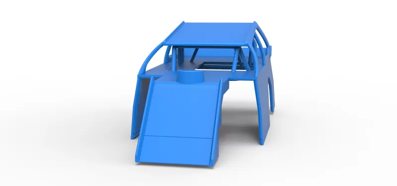 Shell of Mod Lite Race car Version 2 Scale 1:25 - Model preview 4