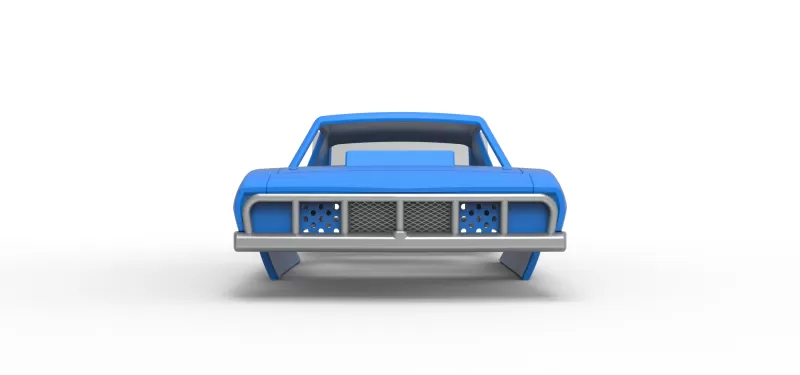 Shell of Vintage Semi-Late Model Stock Car Scale 1:25 - Model preview 5