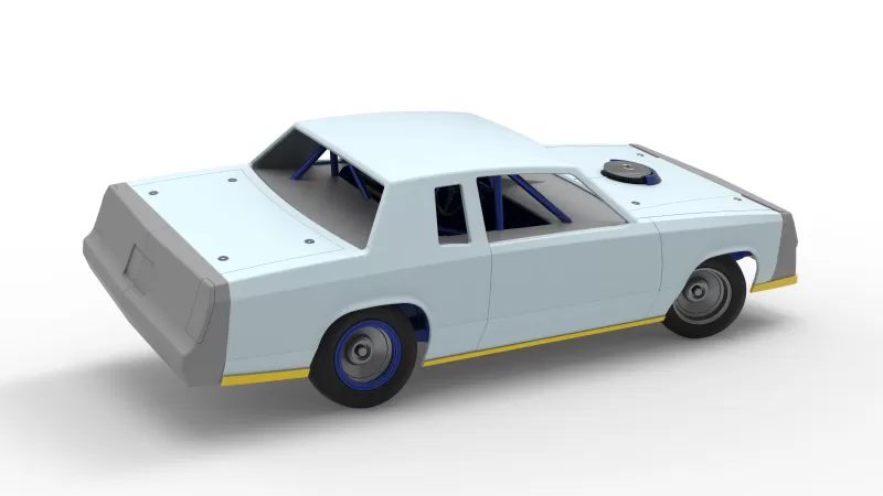 IMCA Stock car while turning Version 2 Scale 1:25 - Model preview 20