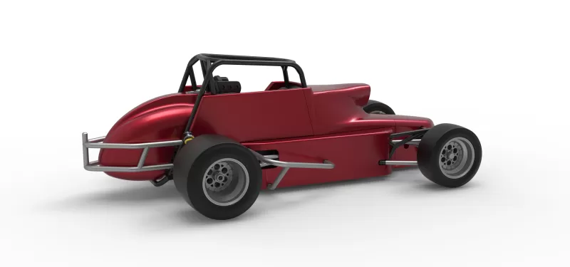 Pavement Silver Crown Car Version 2 Scale 1:25 - Model preview 20