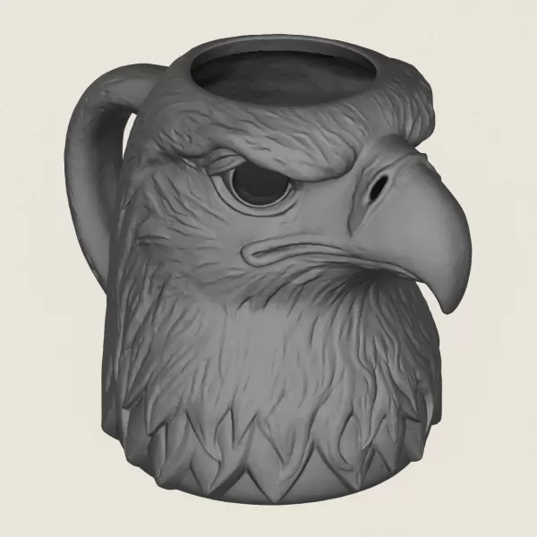 Eagle Head Decorative Mug - Model preview 5