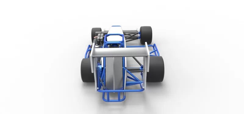 Supermodified front engine race car V4 Scale 1:25 - Model preview 17