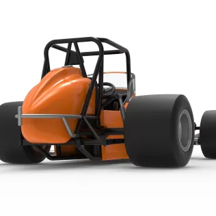 Vintage Pavement Sprint car Scale 1:25 - Model thumbnail 19