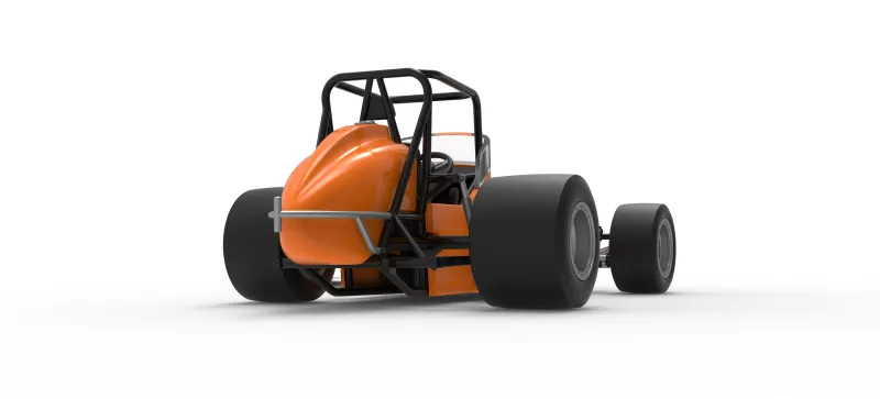 Vintage Pavement Sprint car Scale 1:25 - Model preview 19