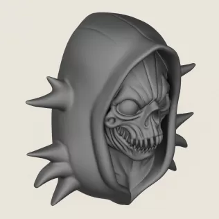 Horror Skull Print Ready 3D Model - Model thumbnail 4