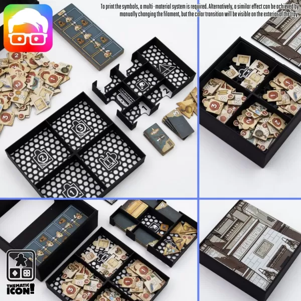 Men Nefer (retail ed.) board game organizer by @ammedia3d - Model preview 8