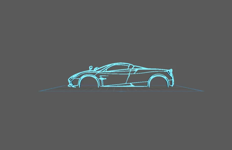 Pagani - Huayra Wall Art - Model preview 2